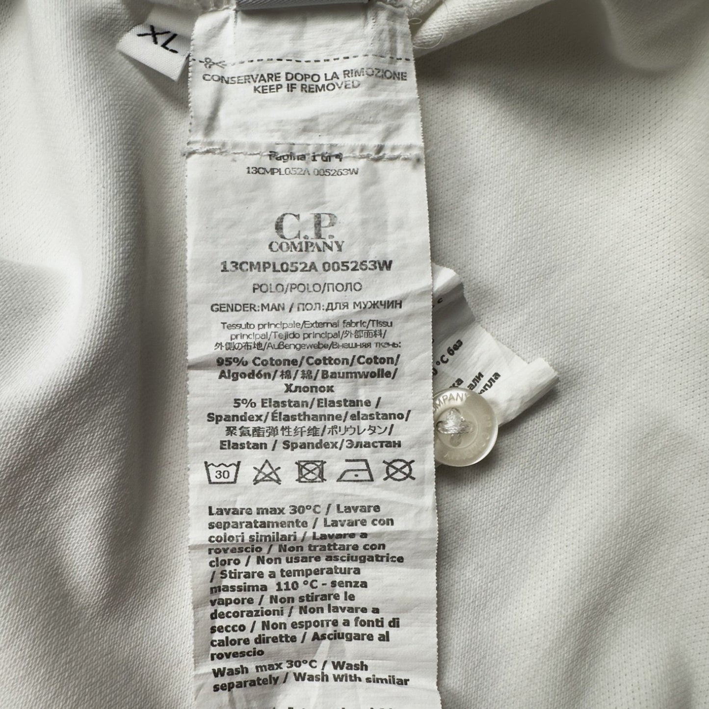 C.P. Company Polo Shirt - White