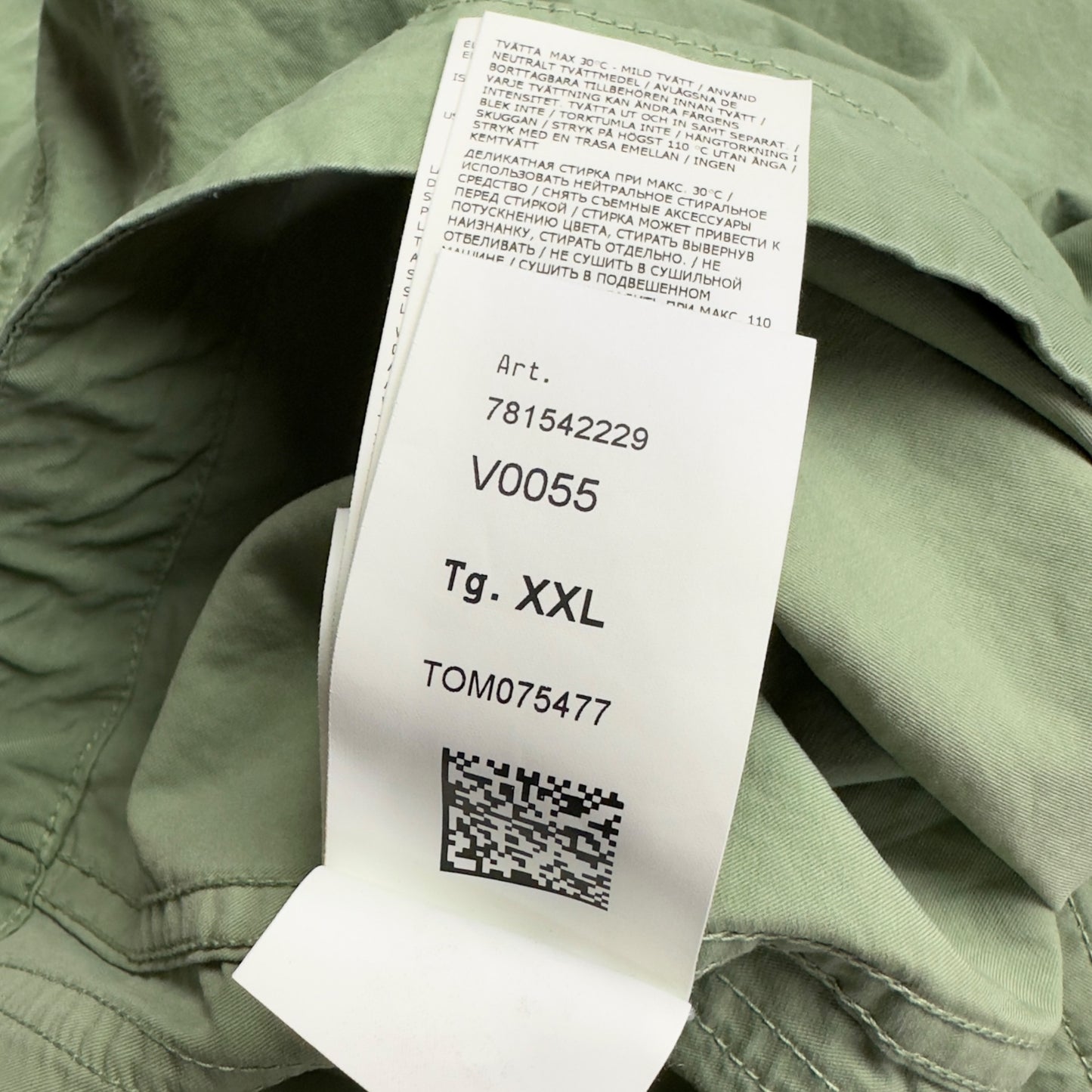 S/S 23 Stone Island Cupro Cotton Twill TC Smock - Sage Green