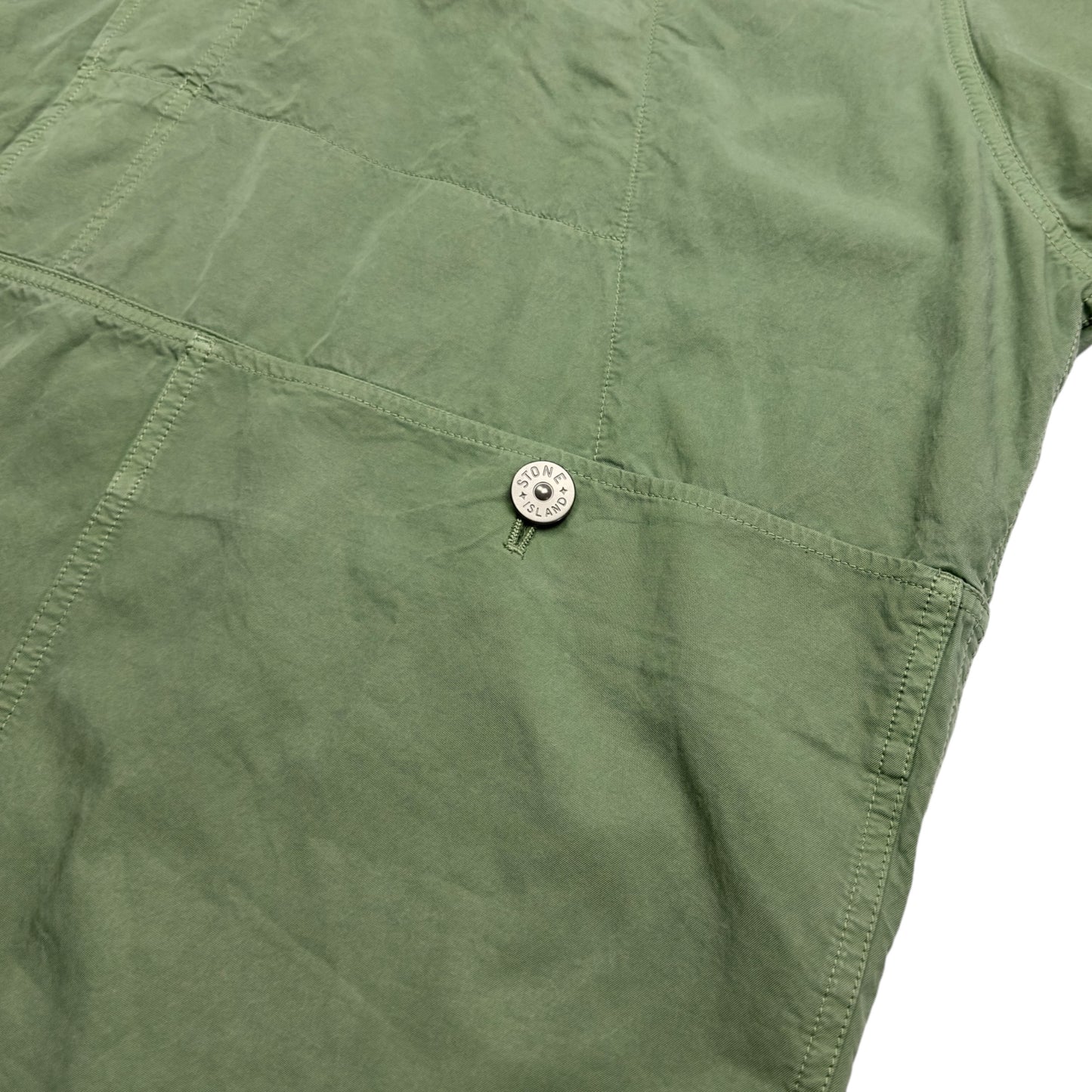 S/S 23 Stone Island Cupro Cotton Twill TC Smock - Sage Green