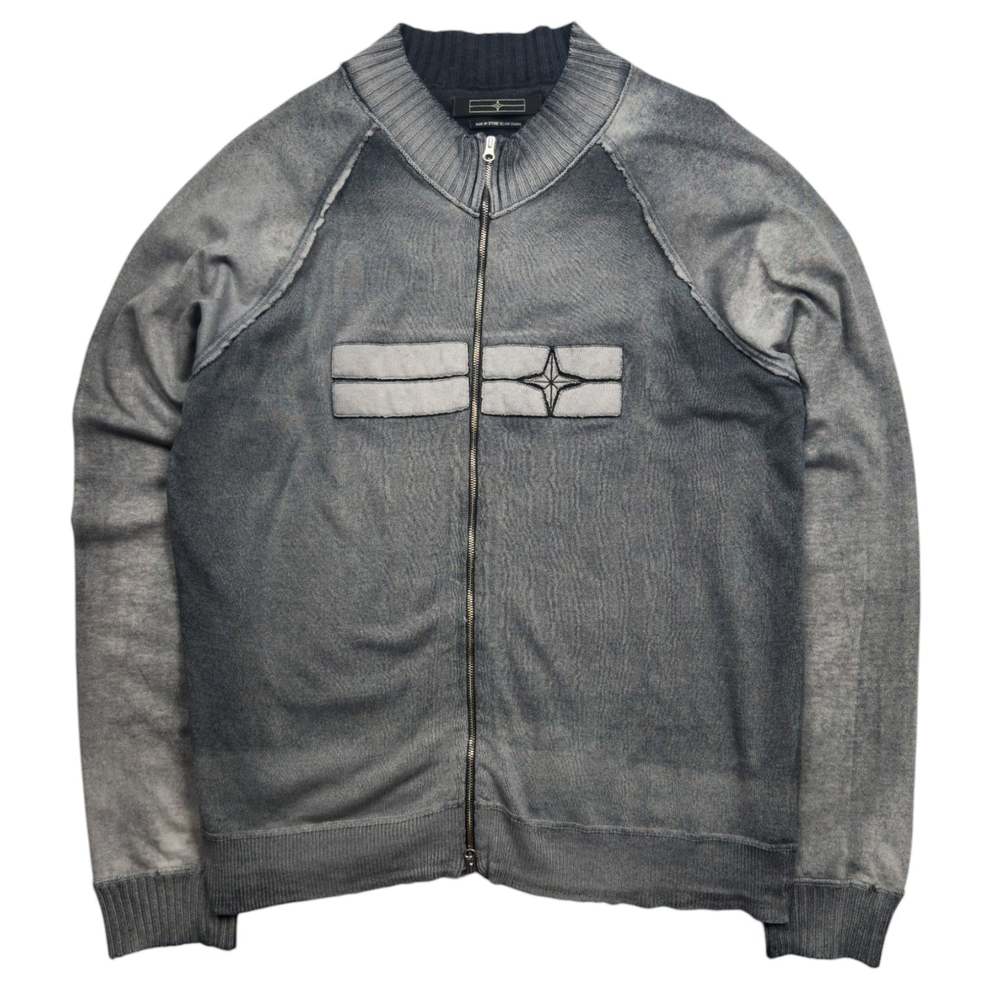 S/S 07 Stone Island Denims Heavy Wash Full Zip Sweater