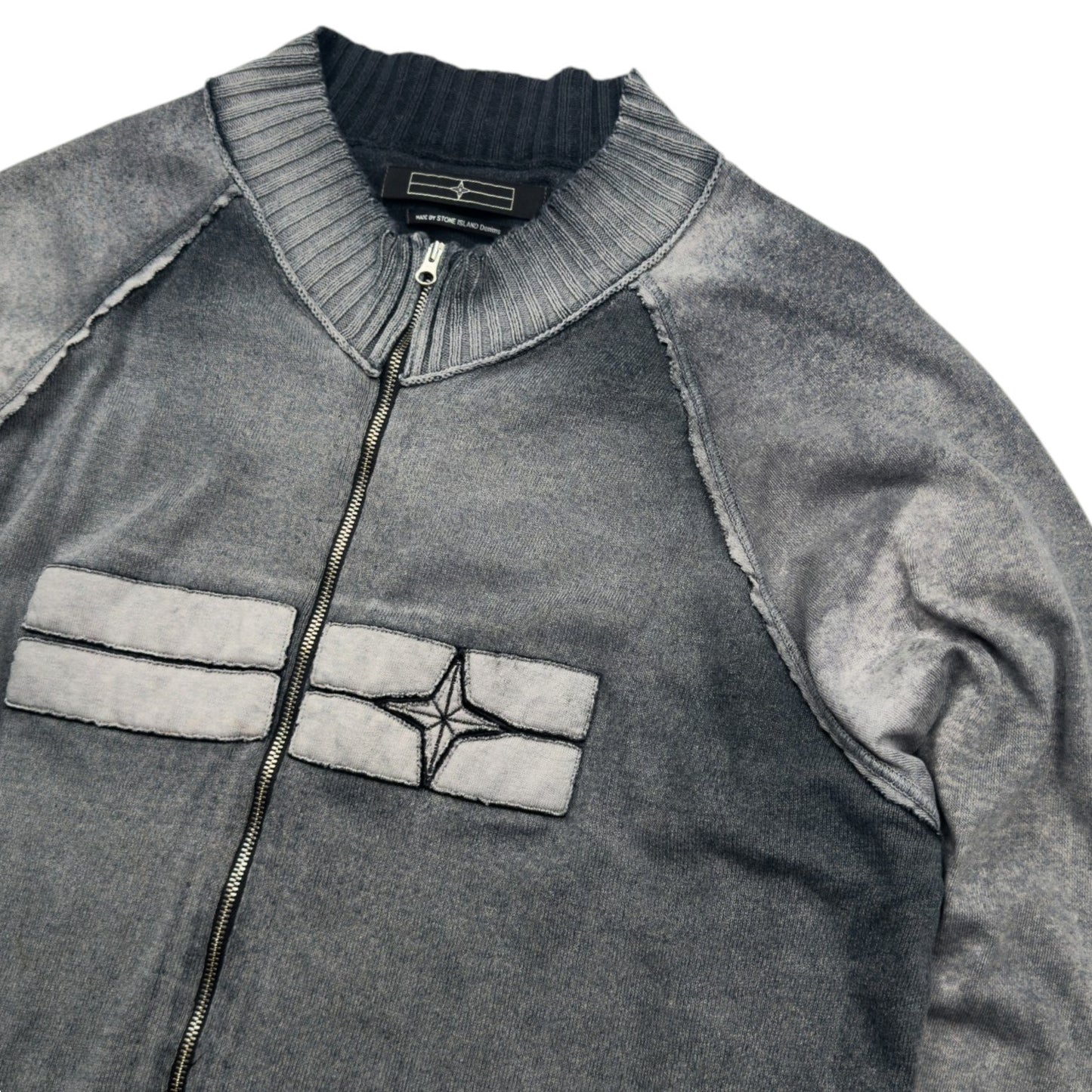 S/S 07 Stone Island Denims Heavy Wash Full Zip Sweater