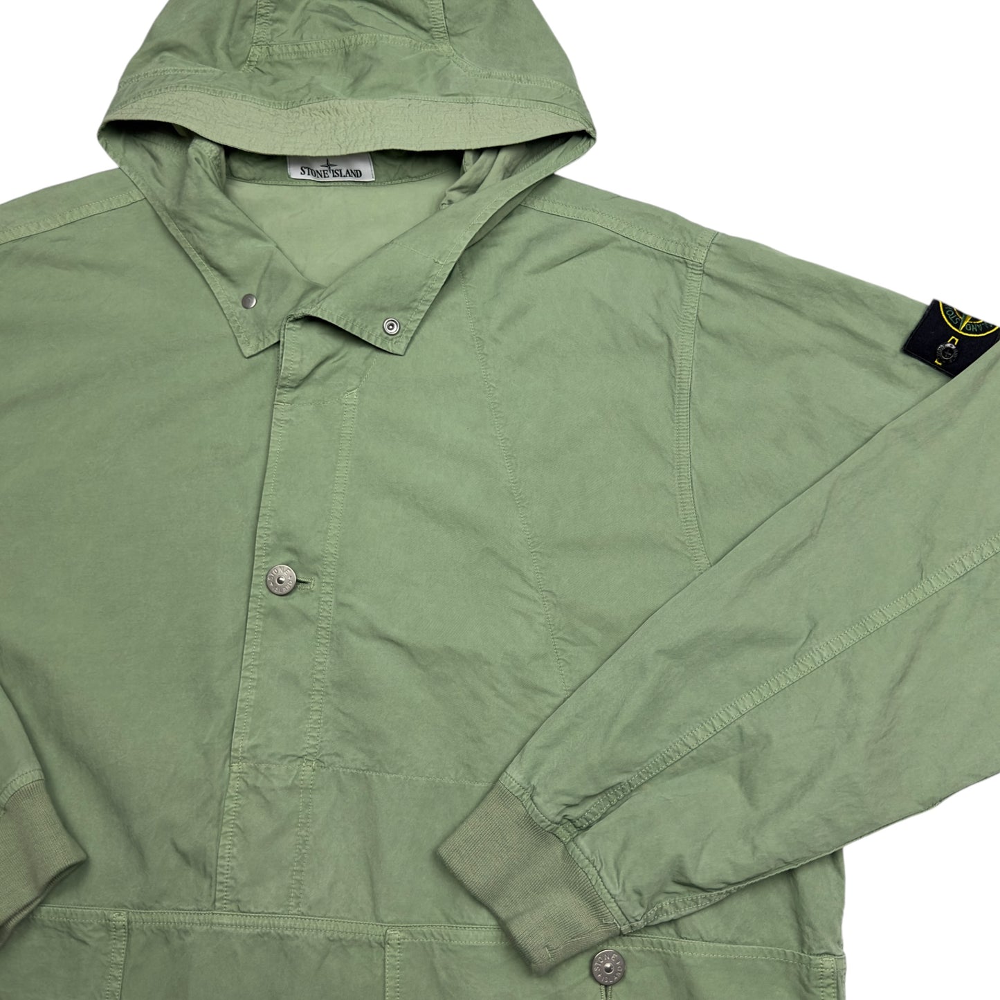 S/S 23 Stone Island Cupro Cotton Twill TC Smock - Sage Green