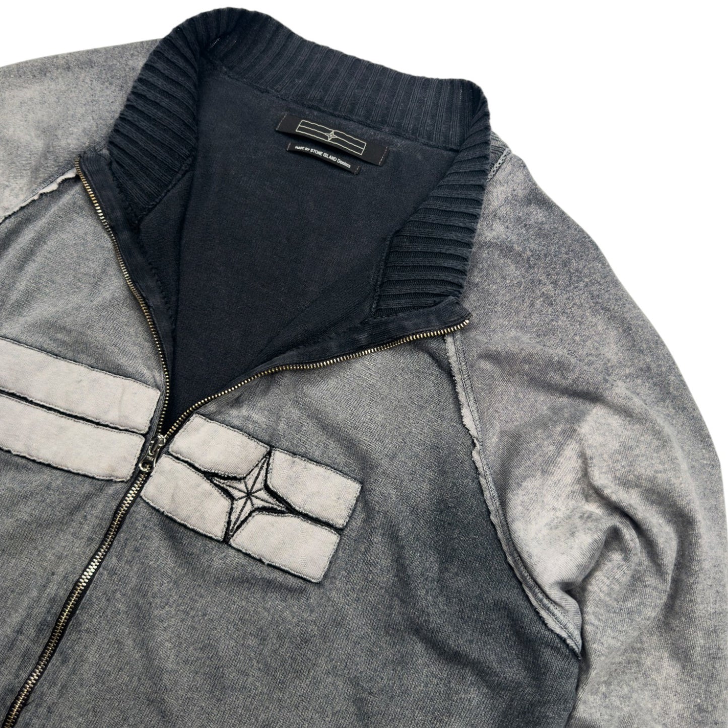 S/S 07 Stone Island Denims Heavy Wash Full Zip Sweater