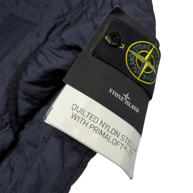 S/S 24 Stone Island Quilted Nylon Stella PrimaLoft-TC Jacket - Navy