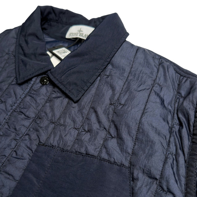 S/S 24 Stone Island Quilted Nylon Stella PrimaLoft-TC Jacket - Navy