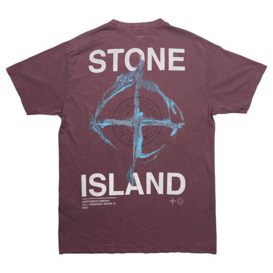 S/S 21 Stone Island Marble Three Print T-Shirt