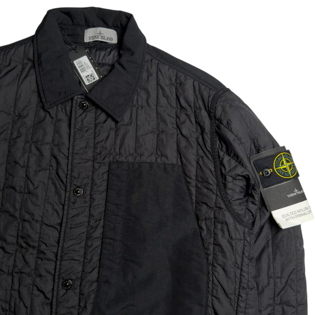 S/S 24 Stone Island Quilted Nylon Stella PrimaLoft-TC Jacket - Black