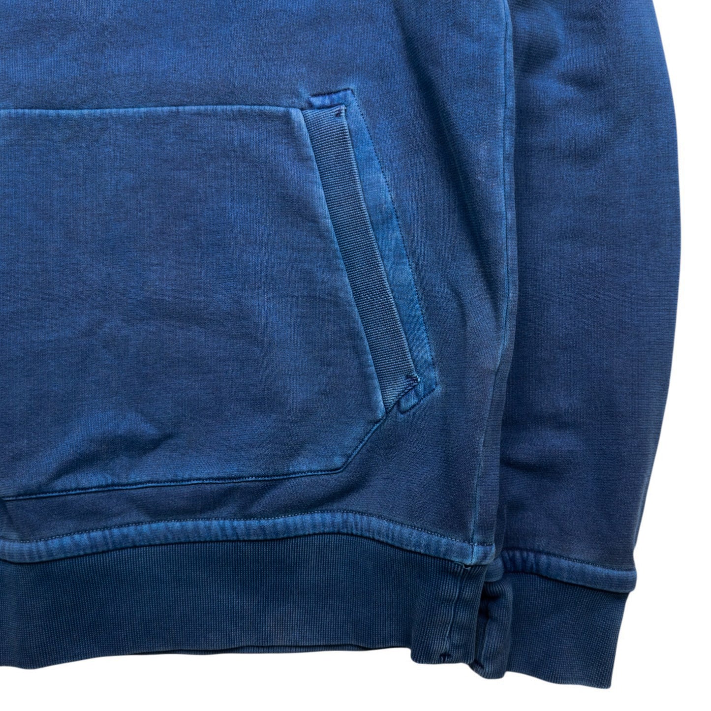 A/W 15 Stone Island Pigment Treated Kangaroo Pocket Sweater - Blue