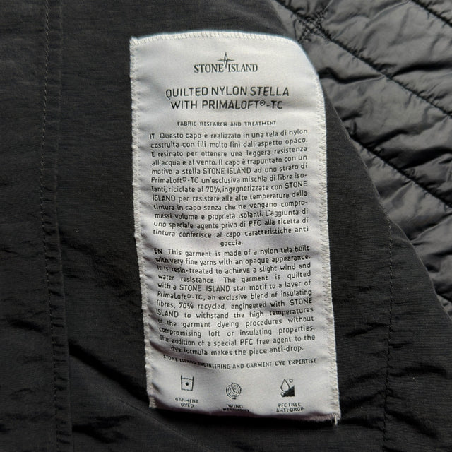 S/S 24 Stone Island Quilted Nylon Stella PrimaLoft-TC Jacket - Black