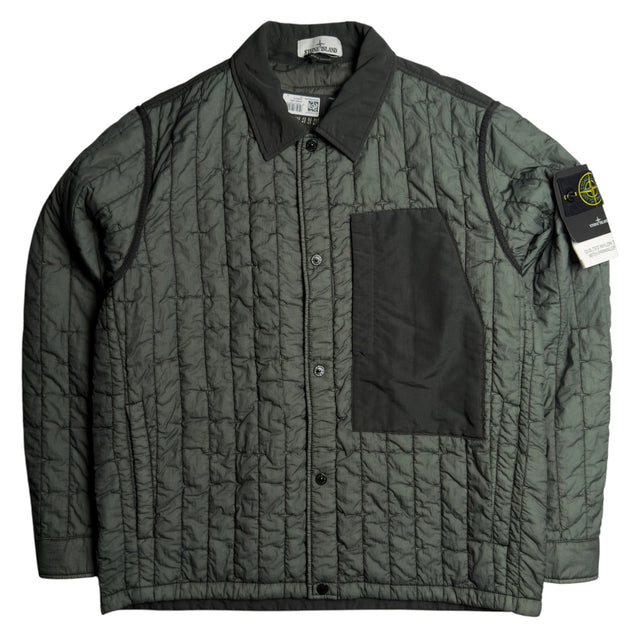 S/S 24 Stone Island Quilted Nylon Stella PrimaLoft-TC Jacket - Musk Green