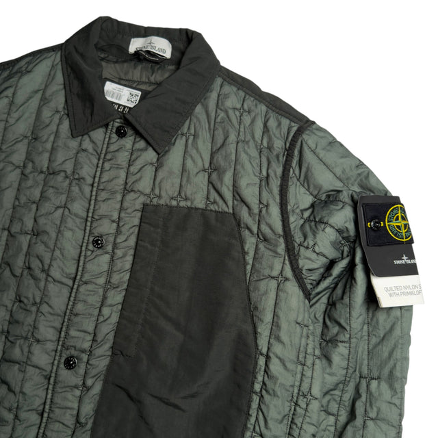 S/S 24 Stone Island Quilted Nylon Stella PrimaLoft-TC Jacket - Musk Green