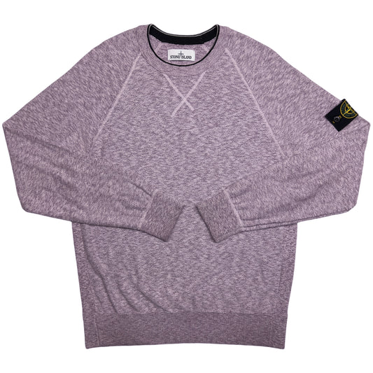 S/S 15 Stone Island Melange Crewneck Knit Sweater - Purple