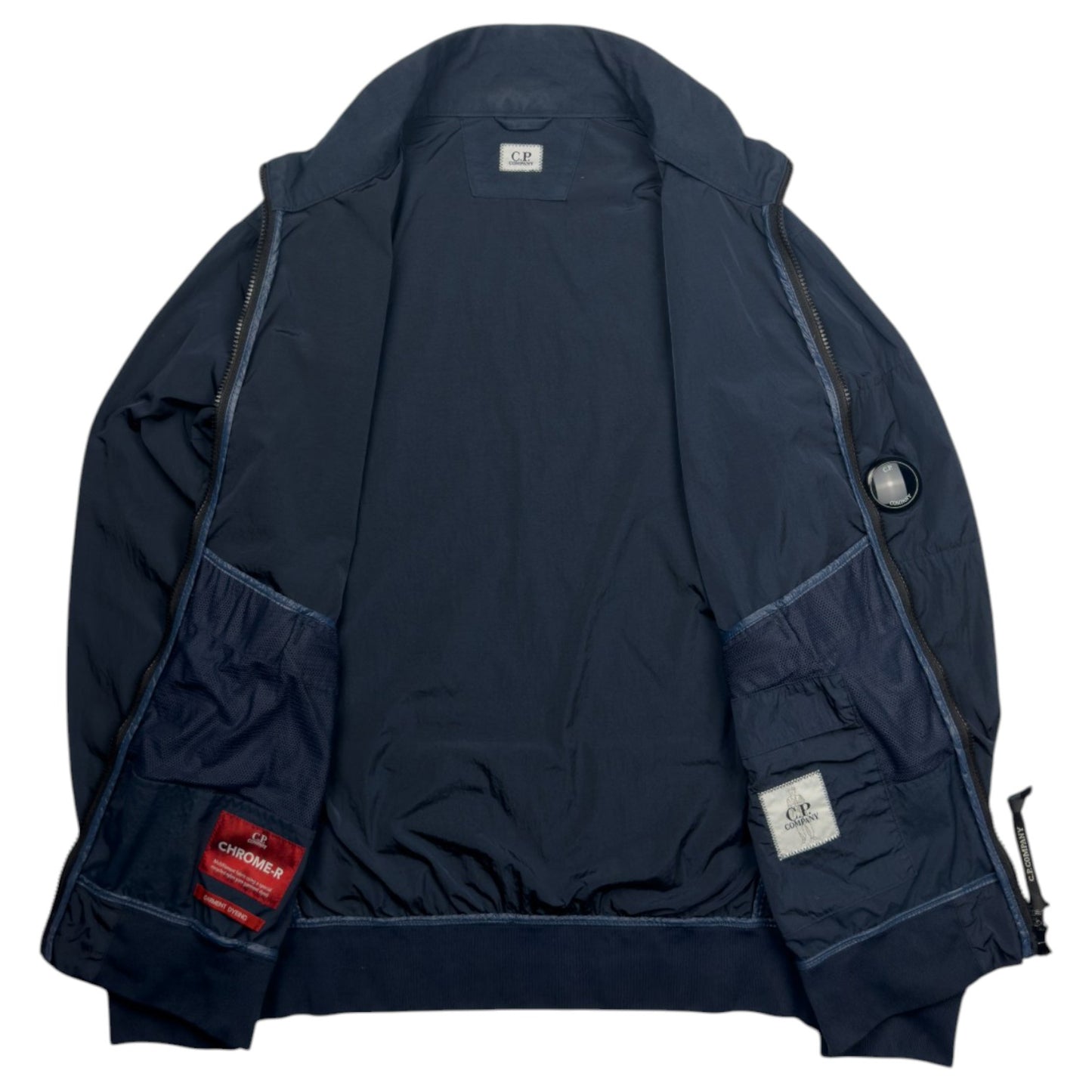 C.P. Company Chrome Bomber Jacket - Navy