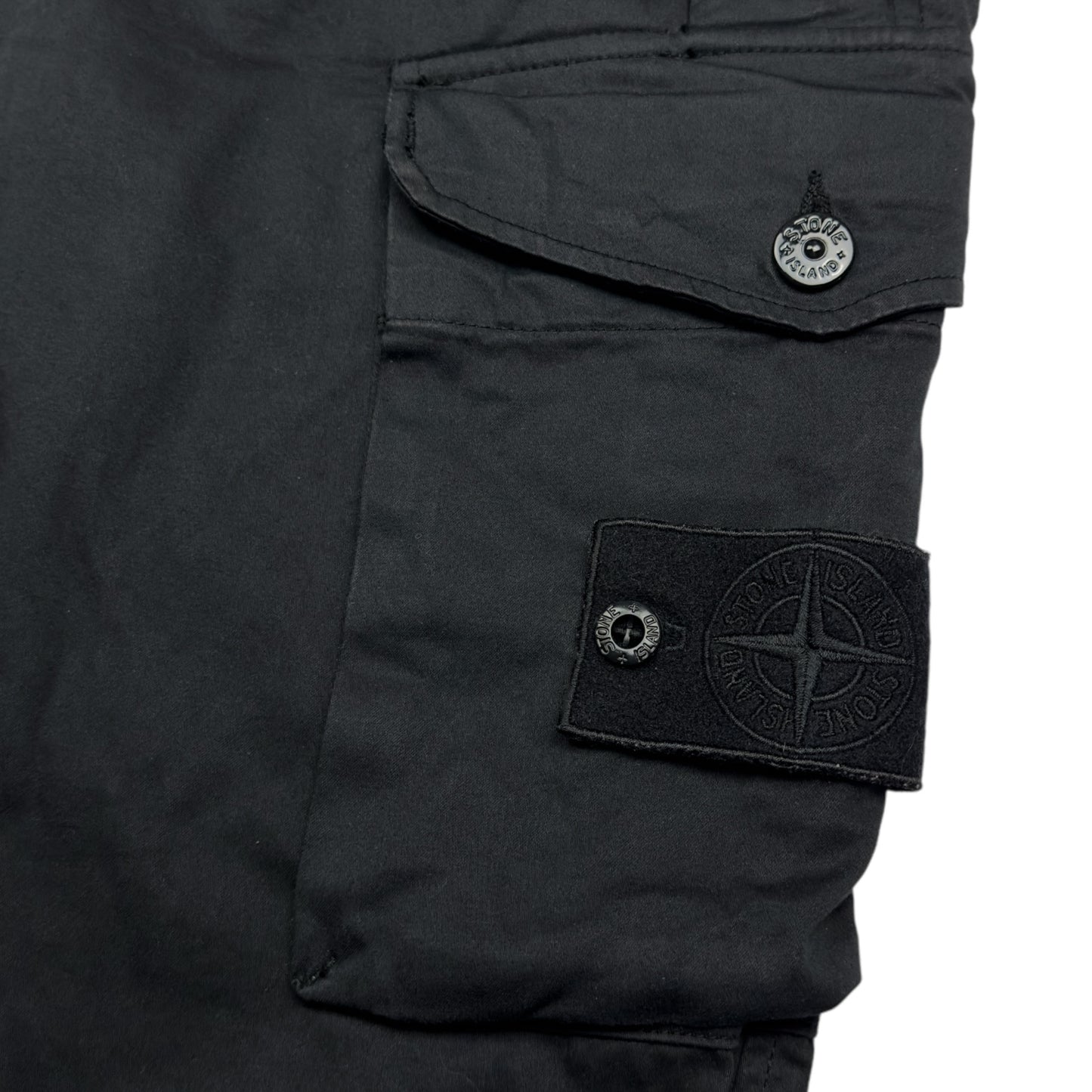 A/W 20 Stone Island Ghost Cargo Trousers - Black