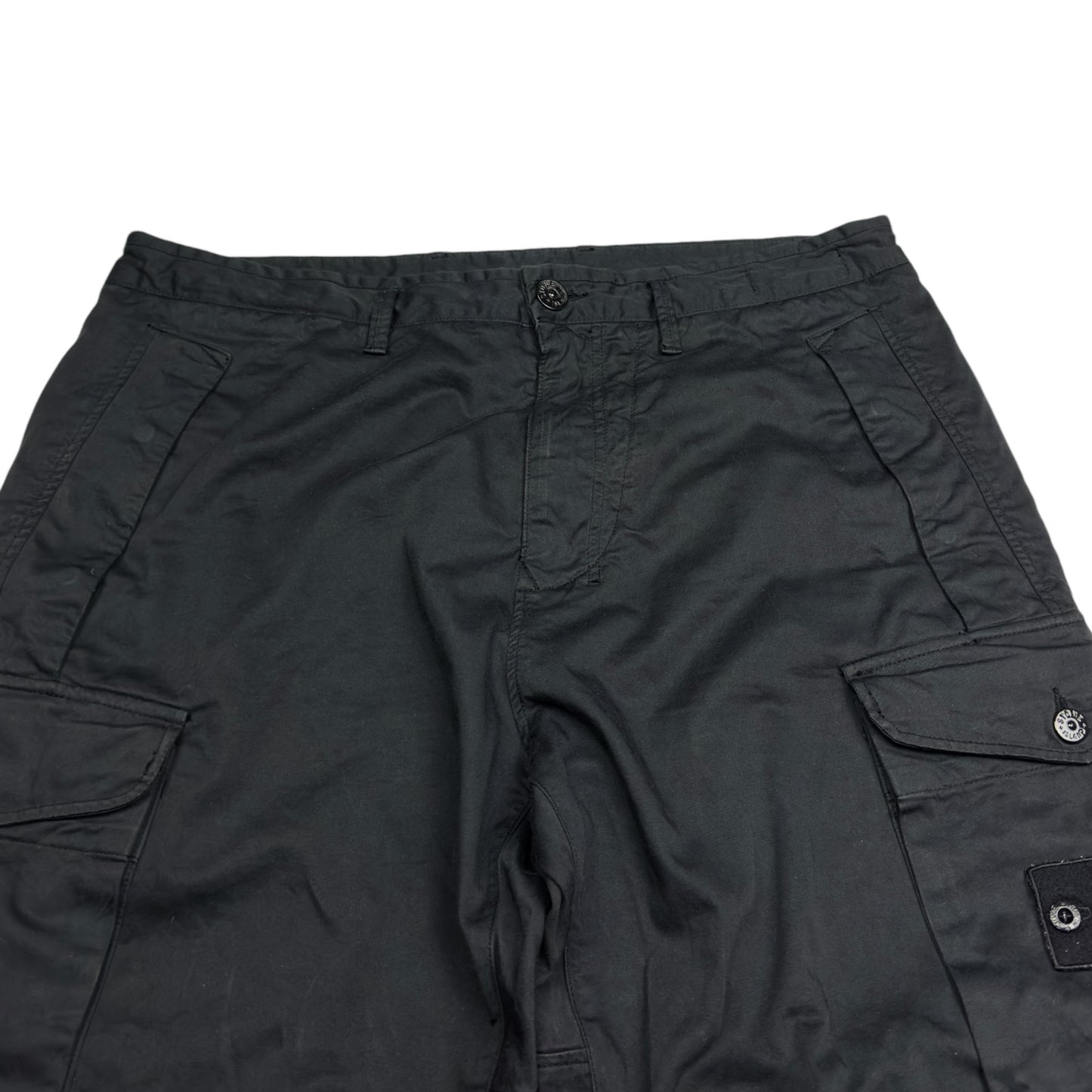 A/W 20 Stone Island Ghost Cargo Trousers - Black