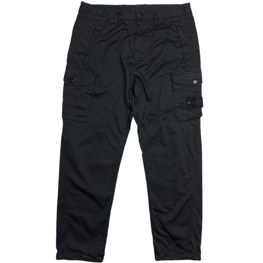 A/W 20 Stone Island Ghost Cargo Trousers - Black