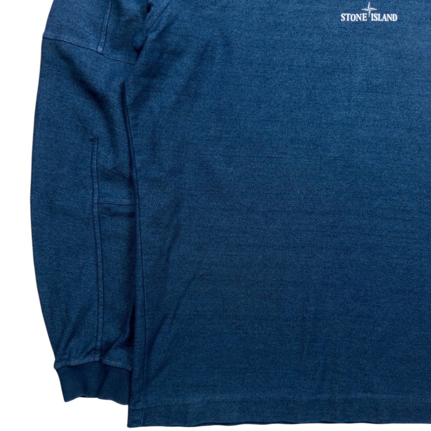 A/W 16 Stone Island Indigo Dye Mock Neck Sweater