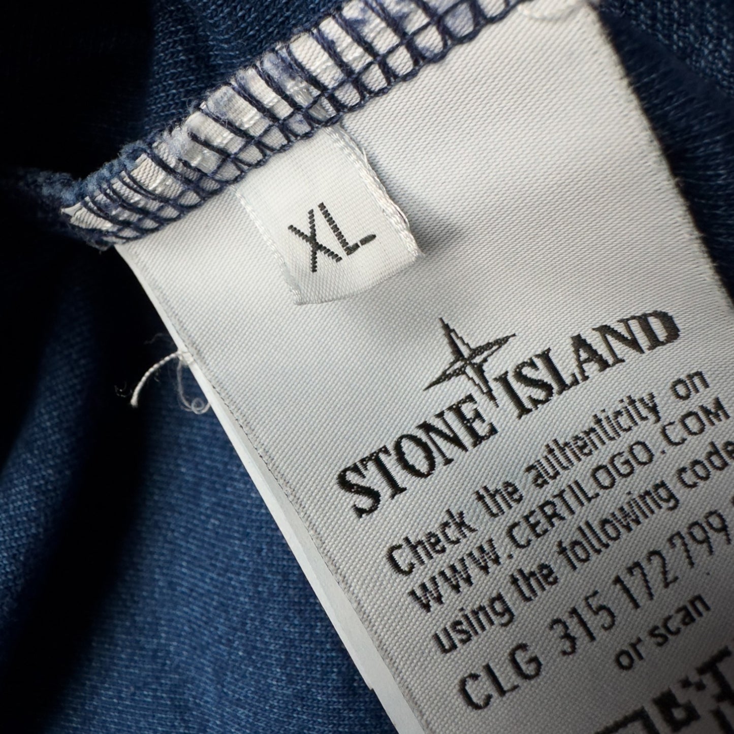 A/W 16 Stone Island Indigo Dye Mock Neck Sweater