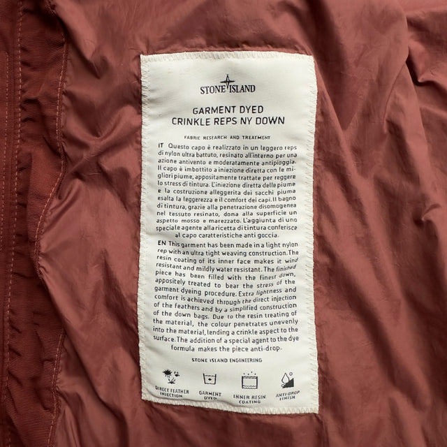 A/W 21 Stone Island Crinkle Reps R NY Down Gilet - Rust