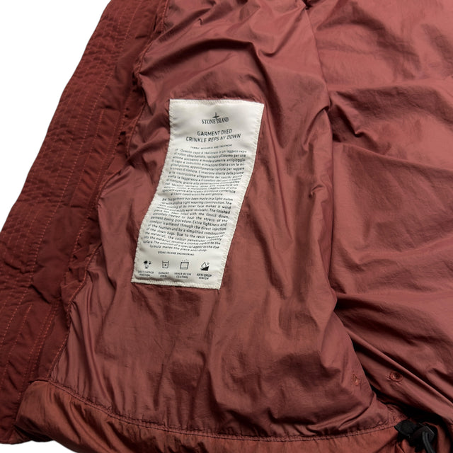 A/W 21 Stone Island Crinkle Reps R NY Down Gilet - Rust