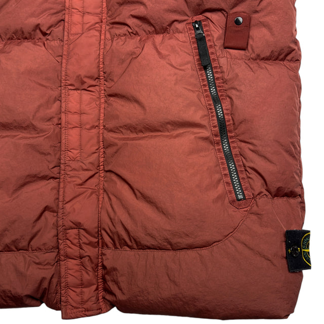 A/W 21 Stone Island Crinkle Reps R NY Down Gilet - Rust