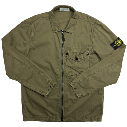 S/S 21 Stone Island Pocket Overshirt - Khaki