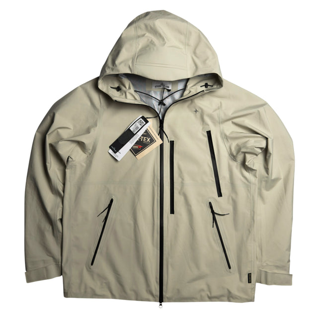 S/S 25 Stone Island Stellina 3L GORE-TEX Jacket with Polyester Face - Sand