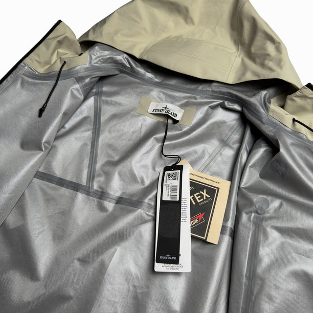 S/S 25 Stone Island Stellina 3L GORE-TEX Jacket with Polyester Face - Sand