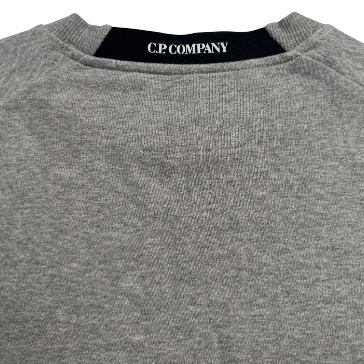 C.P. Company Diagonal Raised Fleece Crewneck Sweater - Grey