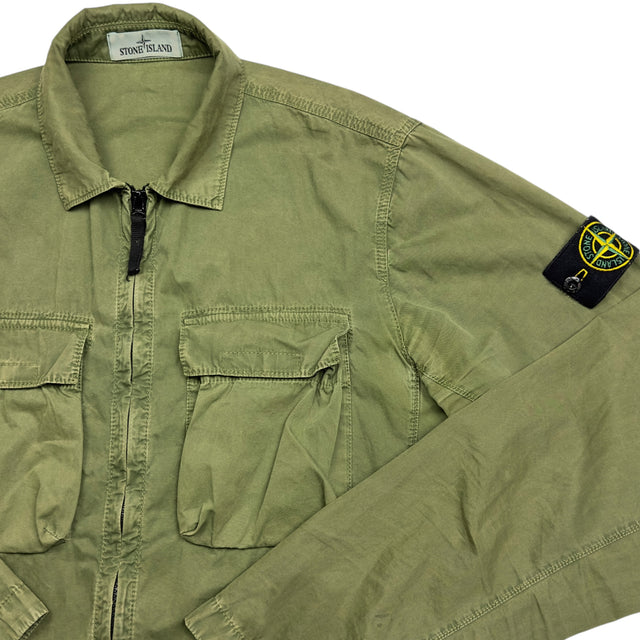 S/S 22 Stone Island Pocket Overshirt - Khaki