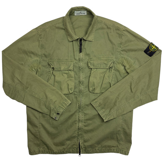 S/S 22 Stone Island Pocket Overshirt - Khaki