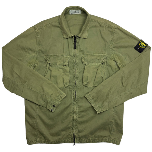S/S 22 Stone Island Pocket Overshirt - Khaki