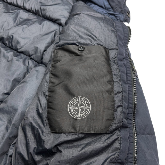 A/W 19 Stone Island Crinkle Reps NY Down Jacket - Navy