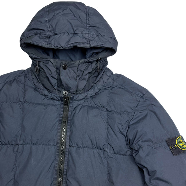 A/W 19 Stone Island Crinkle Reps NY Down Jacket - Navy