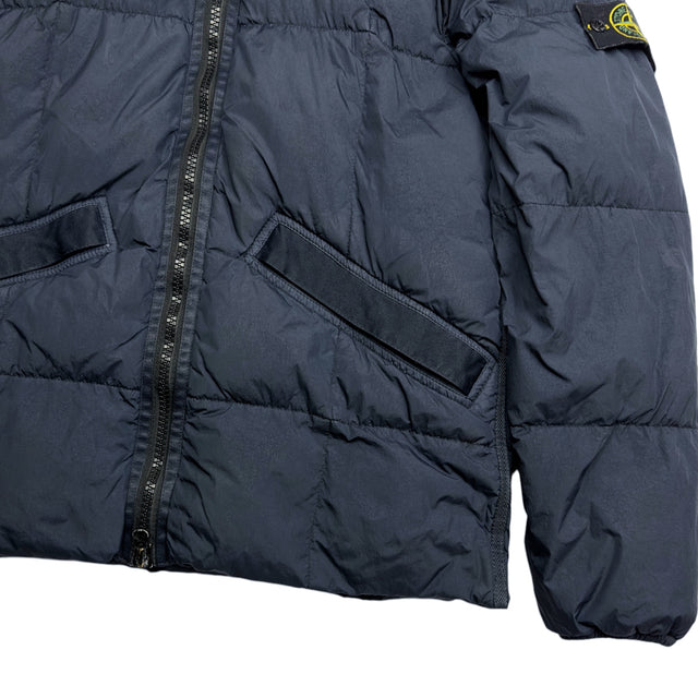 A/W 19 Stone Island Crinkle Reps NY Down Jacket - Navy