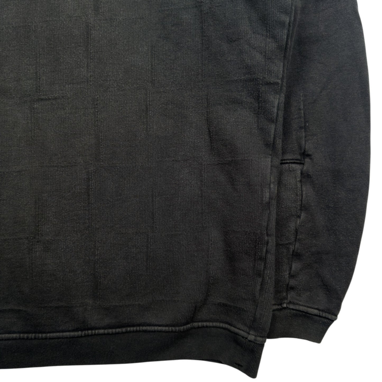 A/W 16 Stone Island House Check Crewneck Sweater - Black