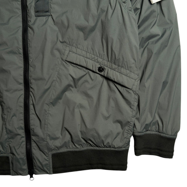 S/S 24 Stone Island Skin Touch Nylon with PrimaLoft TC Bomber Jacket - Musk Green