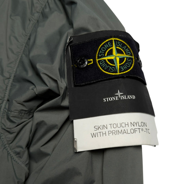 S/S 24 Stone Island Skin Touch Nylon with PrimaLoft TC Bomber Jacket - Musk Green