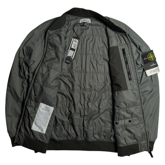 S/S 24 Stone Island Skin Touch Nylon with PrimaLoft TC Bomber Jacket - Musk Green