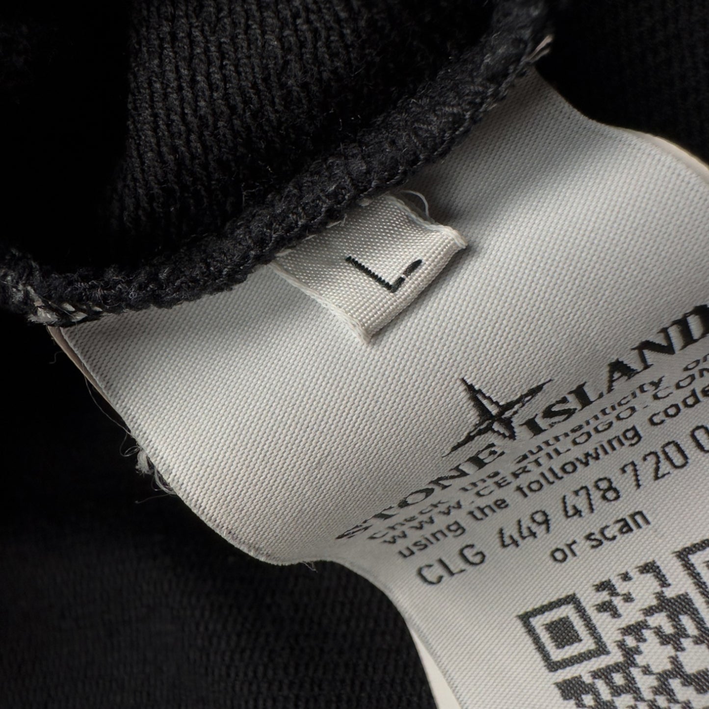S/S 20 Stone Island Ghost Stretch Cotton Crewneck Sweater - Black