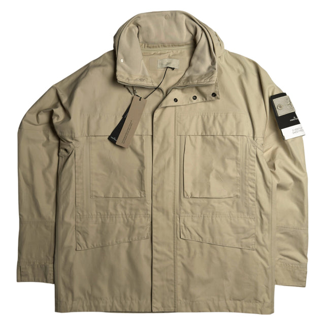 S/S 24 Stone Island Ghost Piece O-Ventile Field Jacket - Beige