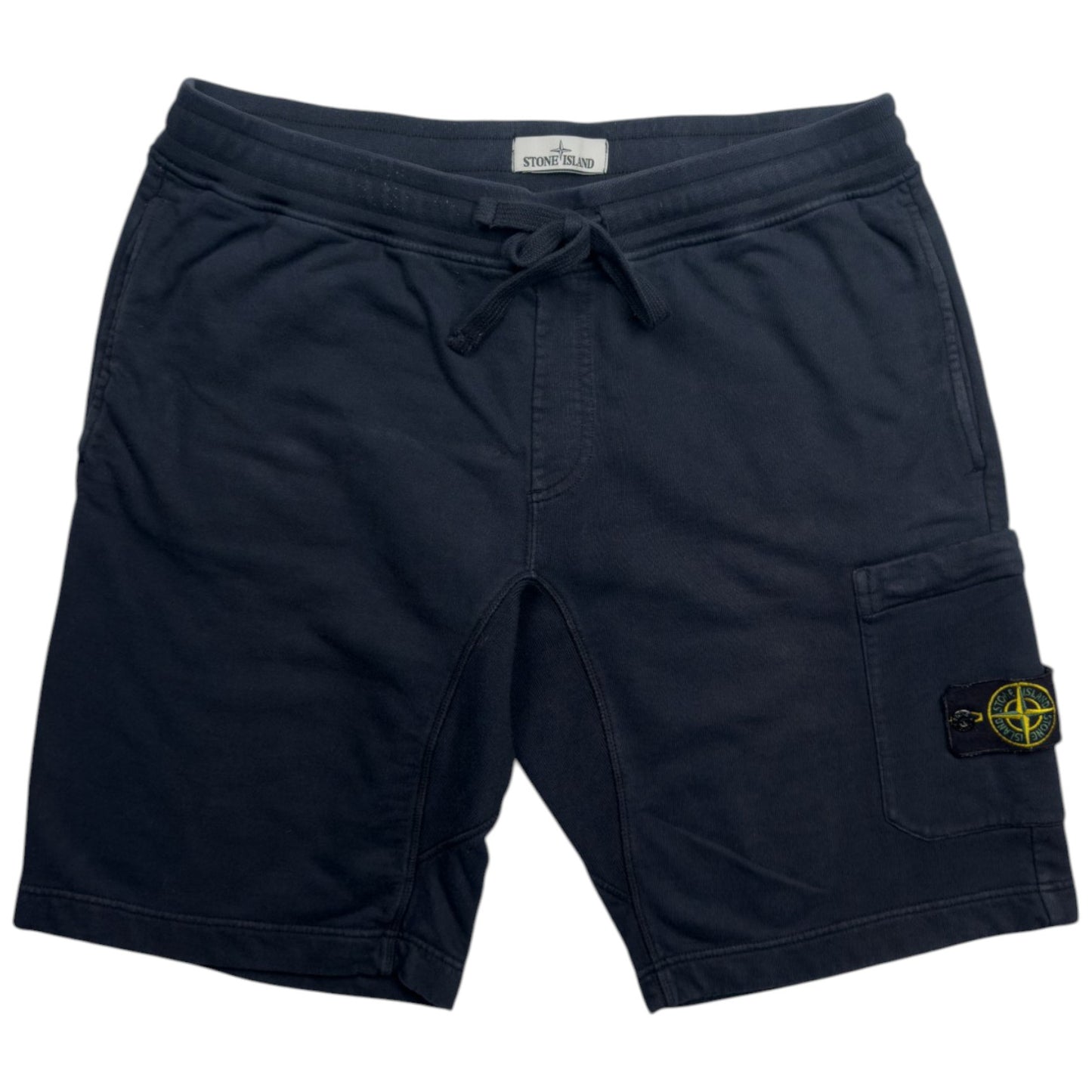 S/S 18 Stone Island Cotton Sweat Shorts - Navy