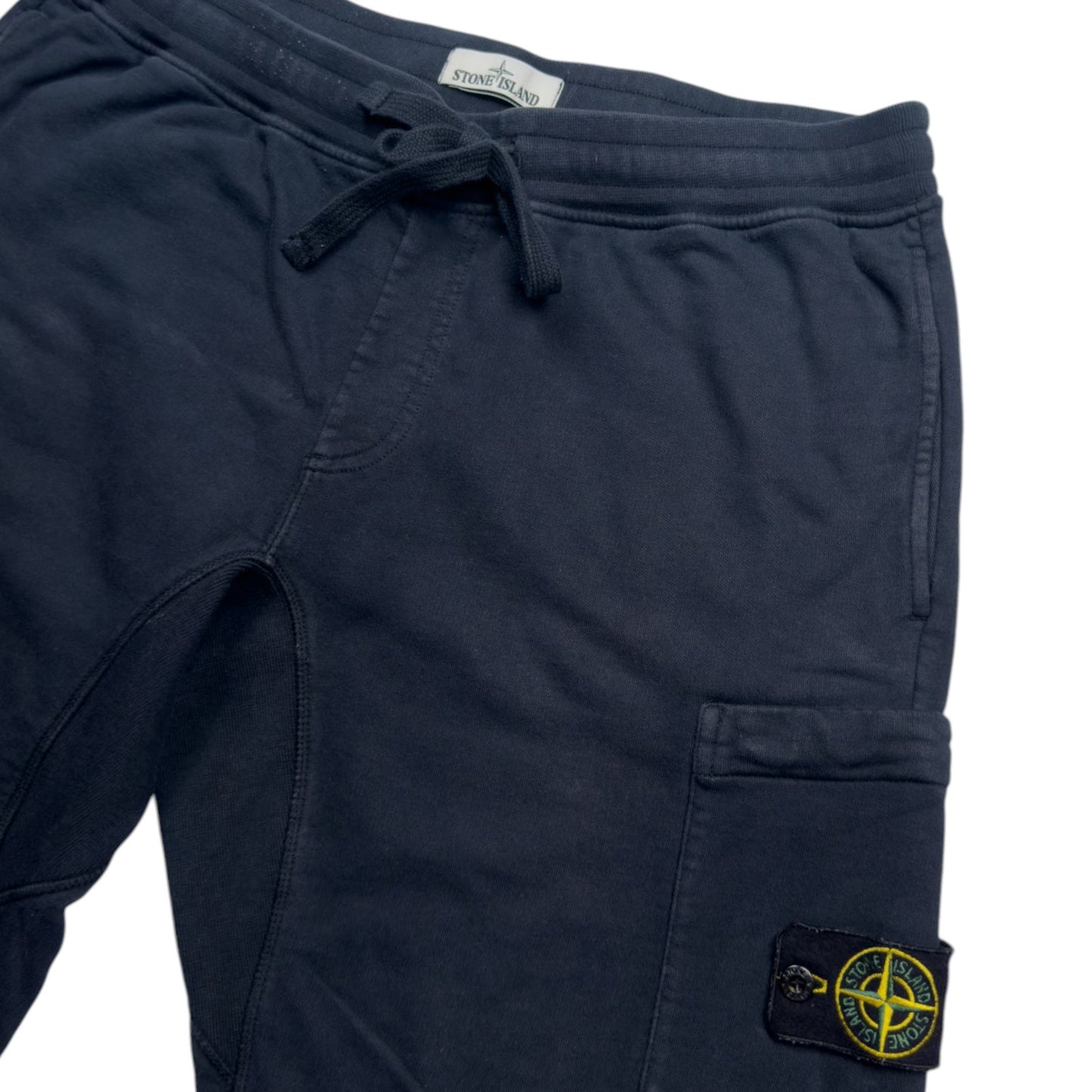 S/S 18 Stone Island Cotton Sweat Shorts - Navy