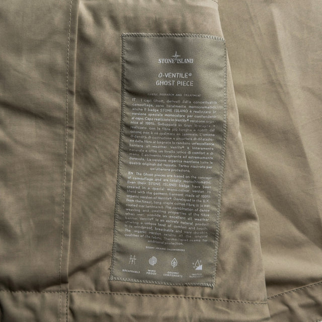 S/S 24 Stone Island Ghost Piece O-Ventile Field Jacket - Beige