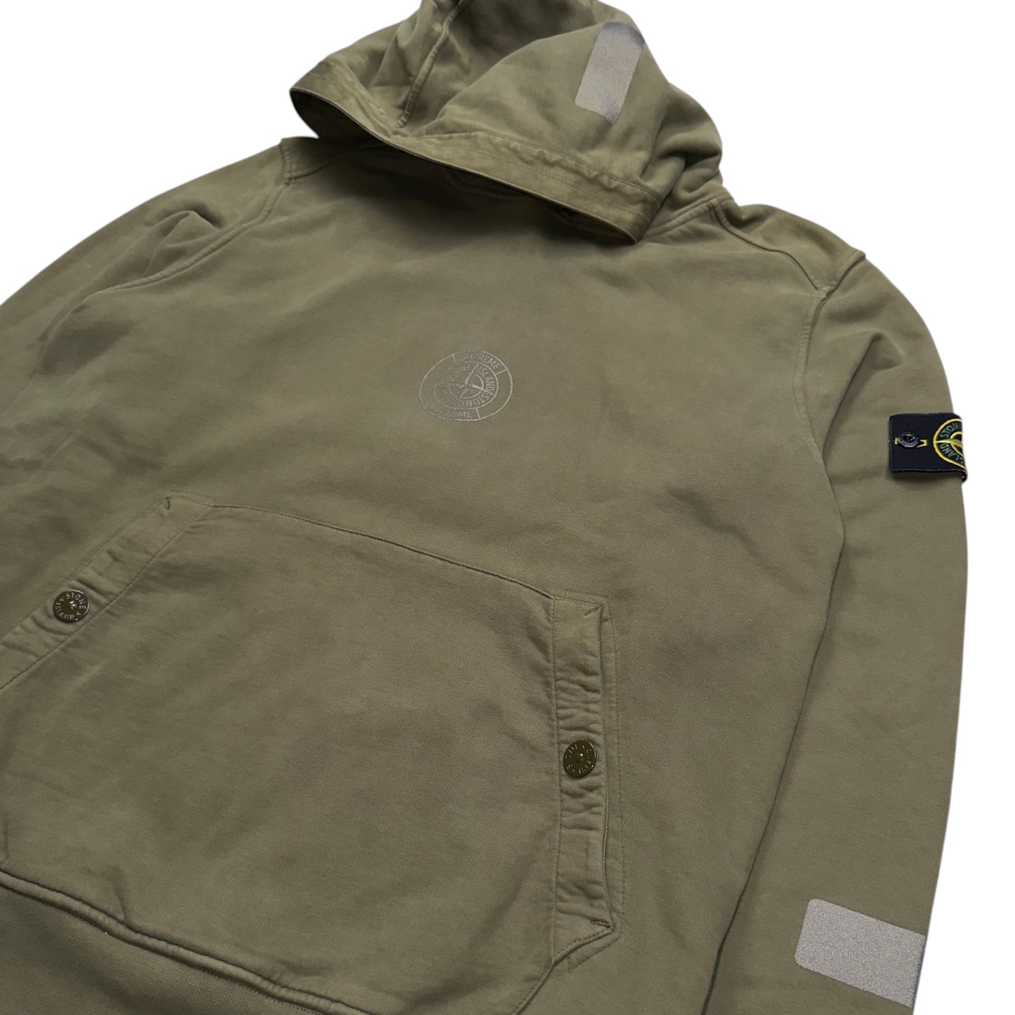 A/W 17 Stone Island X Supreme Reflective Hoodie