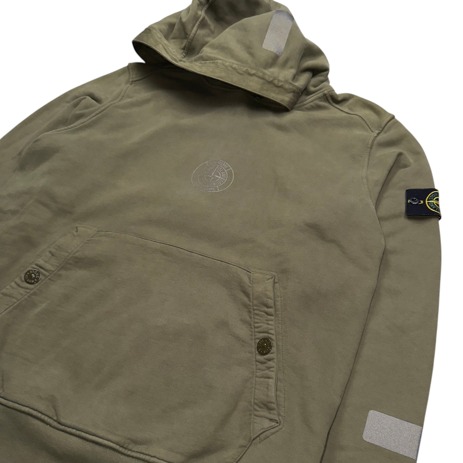 A/W 17 Stone Island X Supreme Reflective Hoodie