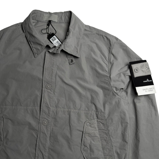 S/S 26 Stone Island David Light-TC Ghost Coach Jacket - Grey