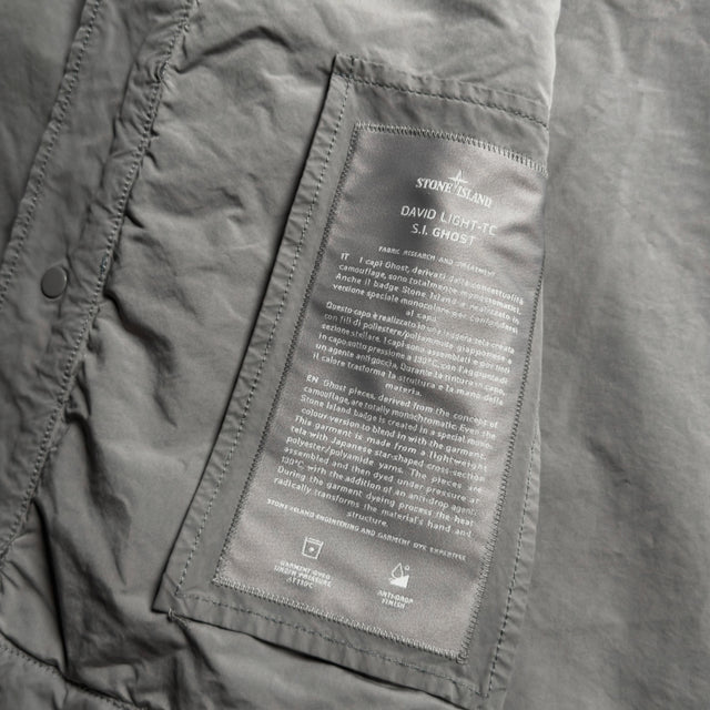 S/S 26 Stone Island David Light-TC Ghost Coach Jacket - Grey