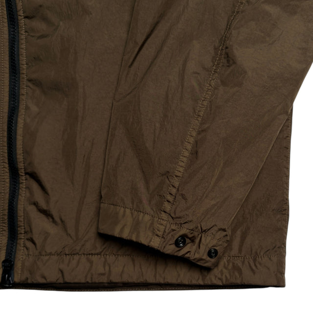 S/S 26 Stone Island Garment Dyed Crinkle Reps NY Hooded Jacket - Shadow Brown
