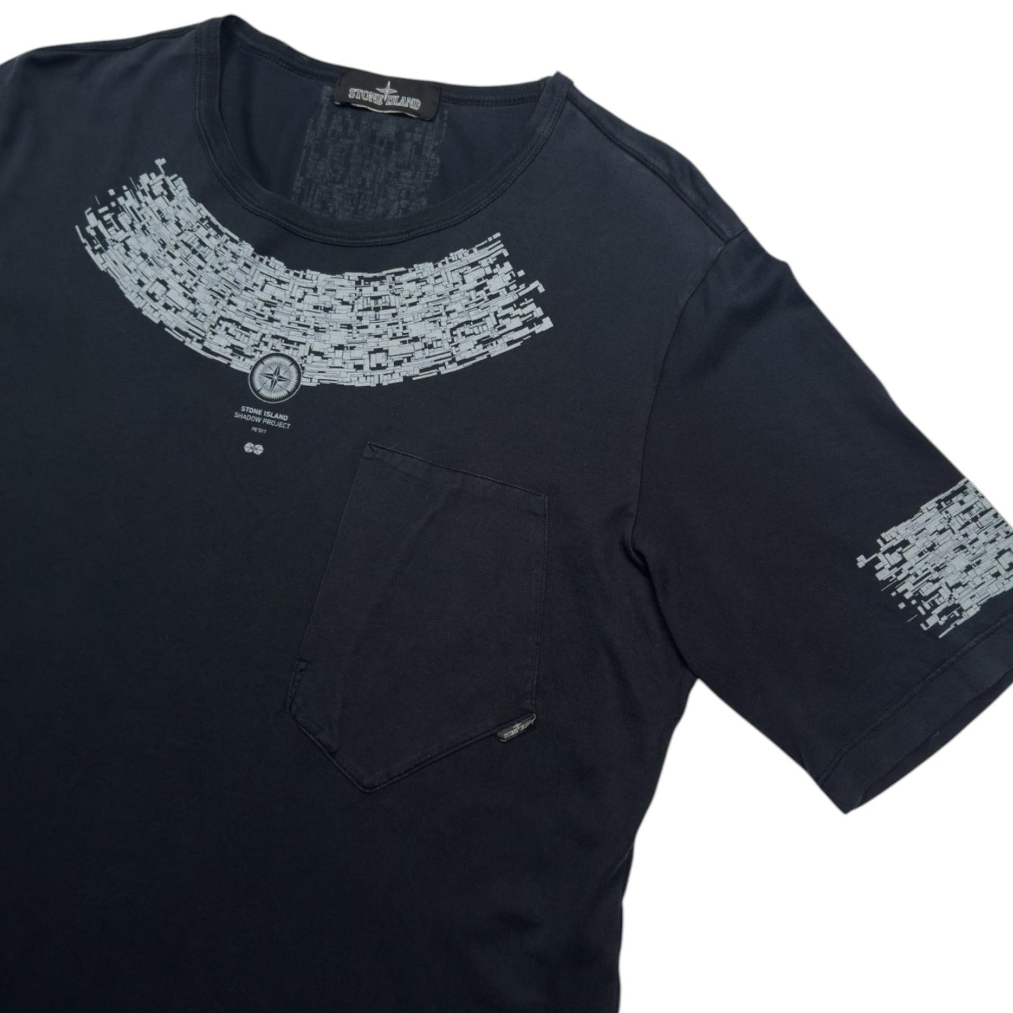 S/S 17 Stone Island Shadow Project Print T-Shirt - Black